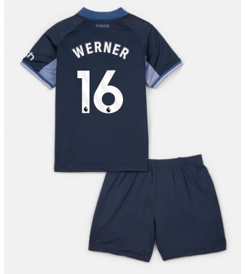 Tottenham Hotspur Timo Werner #16 Borta Kläder Barn 2023-24 Kortärmad (+ Korta byxor)
